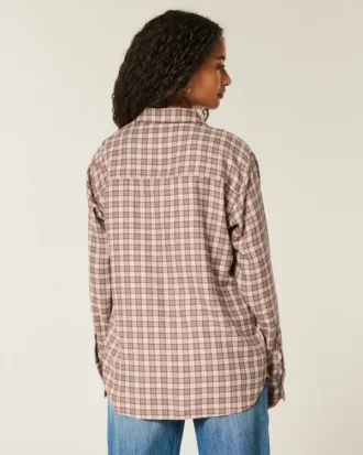 Oversized flannelskjorte