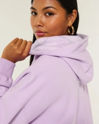 Oversized hættetrøje med camouflagefor