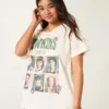 Oversized Off-the-Shoulder Stranger Things Graphic Tee Oversized Off-the-Shoulder Stranger Things Graphic Tee