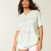 Oversized T-shirt med fiskemotiv Oversized T-shirt med fiskemotiv