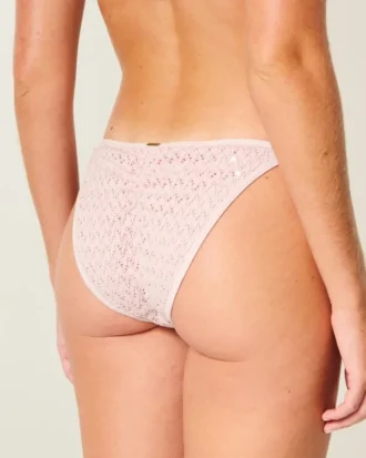 Pailletter Hæklet stil Sidebånd Cheeky Bikiniunderdel