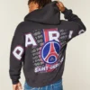 Paris Saint-Germain F.C. Grafisk hættetrøje med lynlås Paris Saint-Germain F.C. Grafisk hættetrøje med lynlås