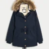 Parka med imiteret pelsfor Parka med imiteret pelsfor