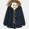 Parka med imiteret pelsfor Parka med imiteret pelsfor