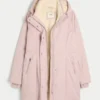 Parka med imiteret pelsfor Parka med imiteret pelsfor