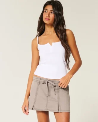 Plisseret miniskirt
