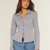 Poplin-skjorte med knapper Poplin-skjorte med knapper