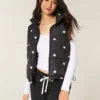 Puffervest med hjerteprint Puffervest med hjerteprint