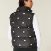 Puffervest med hjerteprint Puffervest med hjerteprint