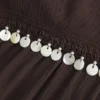 Pyntet V-hals halterneck-top Pyntet V-hals halterneck-top
