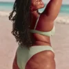 Ribbet Cheekiest bikiniunderdel med høj benlængde