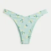 Ribbet Cheekiest bikiniunderdel med høj benlængde