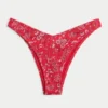 Ribbet Cheekiest bikiniunderdel med høj benlængde