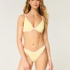 Ribbet højbenet V-talje Cheekiest bikiniunderdel