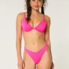 Ribbet højbenet V-talje Cheekiest bikiniunderdel