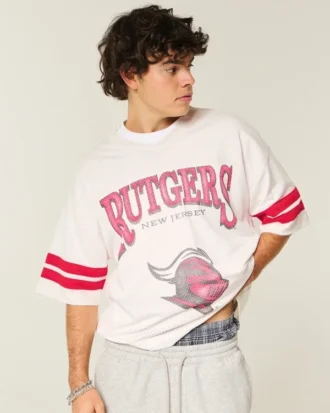 Rutgers University Scarlet Knights grafisk fodboldtrøje Rutgers University Scarlet Knights grafisk fodboldtrøje