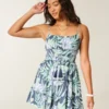 Shimmer Smocked Mini Dress Shimmer Smocked Mini Dress
