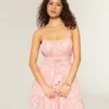 Shimmer Smocked Mini Dress Shimmer Smocked Mini Dress