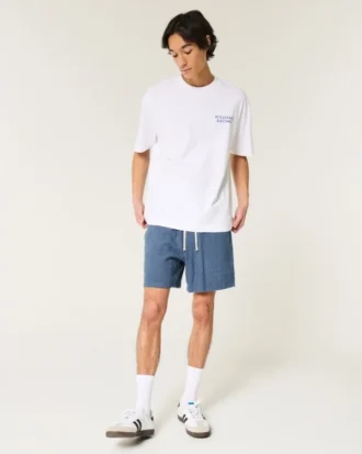 Shorts i linneblanding