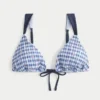 Smocked Over-the-Shoulder Triangle Bikini Top Smocked Over-the-Shoulder Triangle Bikini Top