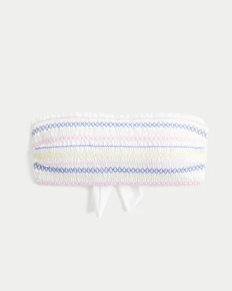 Smocket bandeau-bikinitop