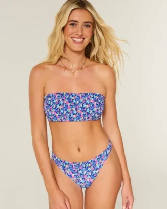 Smocket bandeau-bikinitop