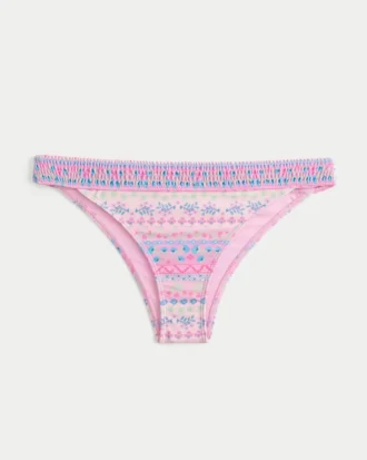Smocket talje, højt skåret Cheekiest bikinibund