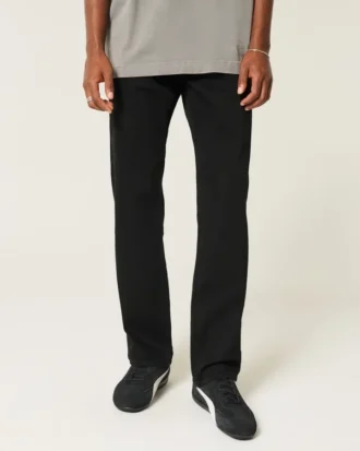 Sorte, ikke-falmede, lige jeans