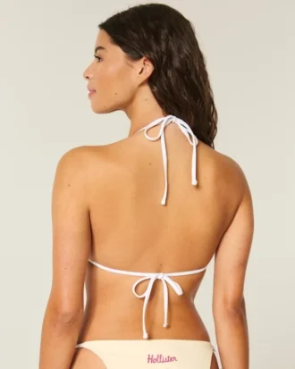 Spring Break grafisk halterneck-triangelbikinitop Spring Break grafisk halterneck-triangelbikinitop