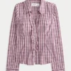 Stretch-poplin-skjorte i smoking-stil Stretch-poplin-skjorte i smoking-stil