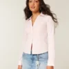 Stretch poplin skjorte med knapper Stretch poplin skjorte med knapper
