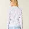 Stretch poplin skjorte med knapper Stretch poplin skjorte med knapper