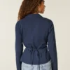 Stretch poplin skjorte med knapper
