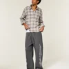 Superbaggy sweatpants med dobbelt flamme-grafik Superbaggy sweatpants med dobbelt flamme-grafik