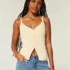 Sweater-tanktop med knapper