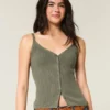 Sweater-tanktop med knapper