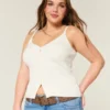 Sweater-tanktop med knapper