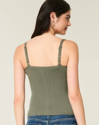 Sweater-tanktop med knapper
