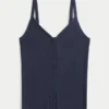 Sweater-tanktop med knapper