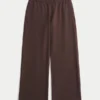 Sweatpants med bred benvidde og hjerteformet lomme Sweatpants med bred benvidde og hjerteformet lomme