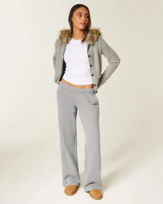 Sweatpants med brede ben