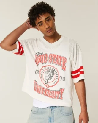 The Ohio State University Buckeyes Graphic Football Jersey The Ohio State University Buckeyes Graphic Football Jersey