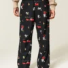 Tom og Jerry grafiske flannel pyjamasbukser