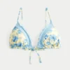 Triangel-bikinitop med flæsekant Triangel-bikinitop med flæsekant
