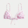 Triangel-bikinitop med flæsekant