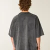 Tung baggy crop Detroit Graphic fodbold-T-shirt Tung baggy crop Detroit Graphic fodbold-T-shirt