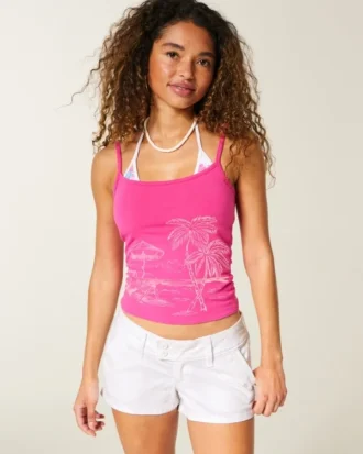 Twill Shortie Short