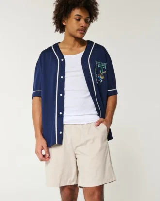Twill-shorts over knæet