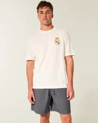 Twill-shorts over knæet