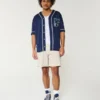 Twill-shorts over knæet